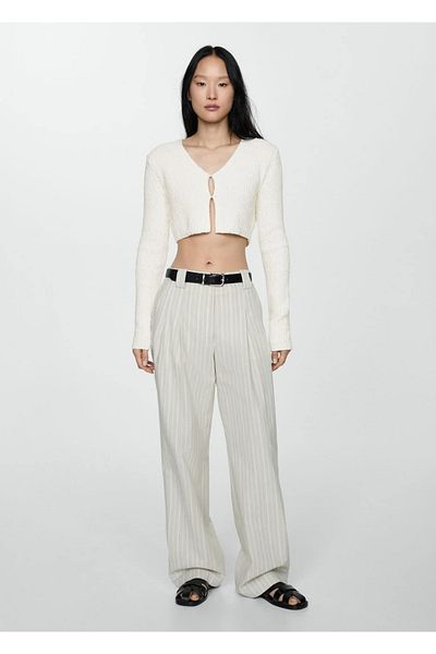 MANGO Woman Short Knit - Stylish Cardigan