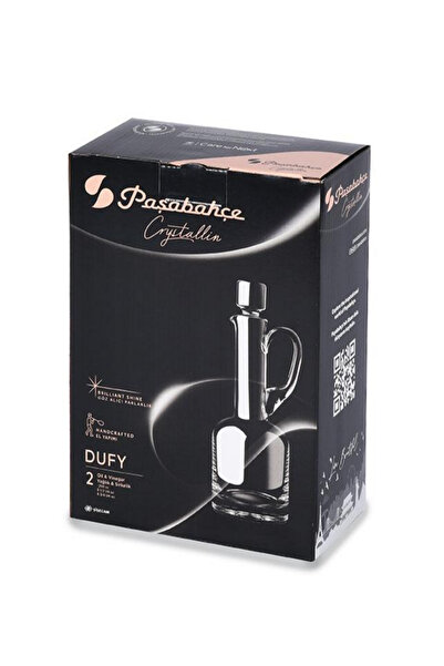 Paşabahçe Crystallin Yağlık & Sirkelik 2 Lİ Kutulu Kapaklı kristal Dufy 250 cc (Oil & vinegar) ORJin. Kutulu