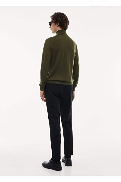MANGO Man %100 merino yünlü boğazlı kazak