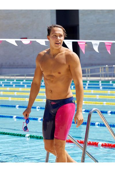 Funky Trunks Apex Viper Jammers Tidal Blast Men's Racing Swimsuit-Semi Carbon