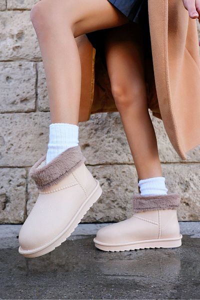 PASSAGE SHOES Γυναικείες βελούδινες λεπτομερείς κοντές μπότες 5115