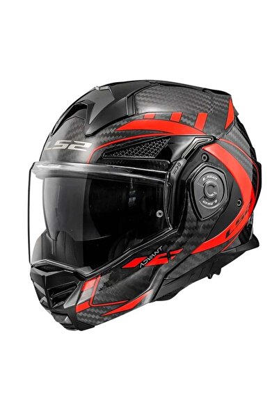LS2 ADVANT X KARBON FUTURE ÇENE AÇILIR KASK KIRMIZI