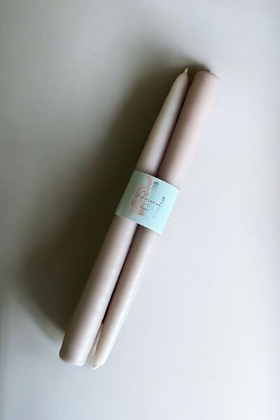 ARİENEL Şamdan Mumu | Colors Of The Arienel | 2'li Set | Konik | Unique | El Yapımı