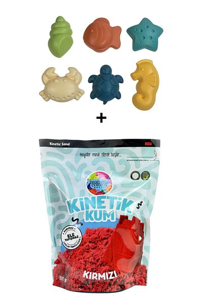 MammacomicaDough Mammacomica Dough 500Gr Kinetic Sand + Sea Creatures Set