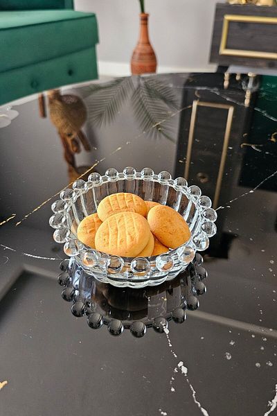 ORTAKÖY CENNETİ 6-Piece Bead Glass Snack Bowl |   Beaded Glass Bowl Sauce Bowl |   Presentation Bead Glass Bowl
