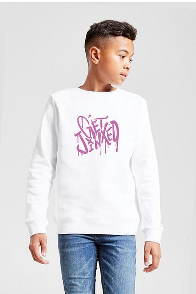 Tshirthane Φούτερ Arcane Get Jinxed White Παιδικό 2ip