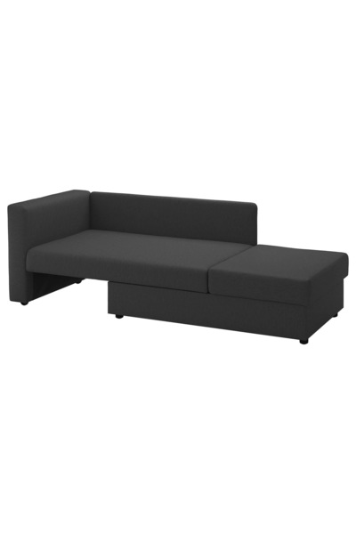 IKEA 2'li yataklı kanepe, knisa koyu gri