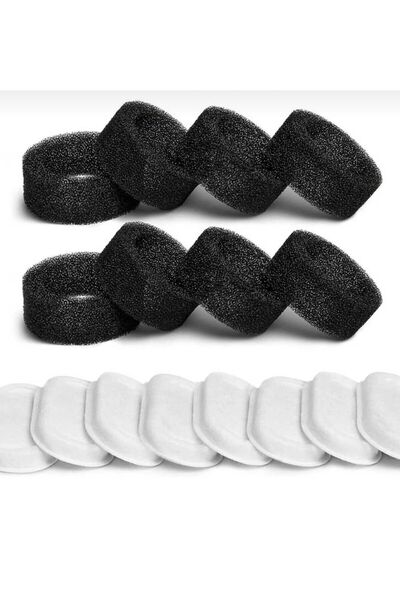 Floria Steel Water Dispenser 8Pcs Replacement Filter 8Pcs White Filter 8Pcs Black Filter (Only Filter)