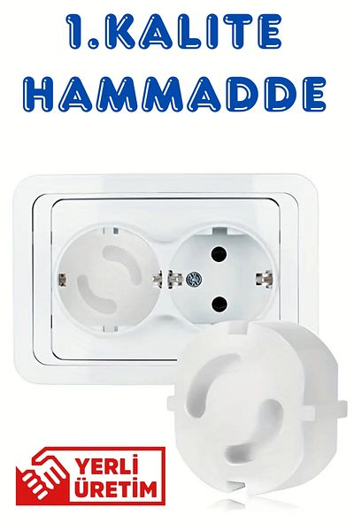 Abuy Baby Safety Socket Protector, Electrical Sockets Protection, Socket Child Safety, White, Black