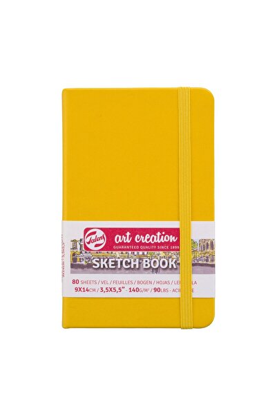 Genel Markalar Talens Art Creation Sketch Book 9x14cm 140gr 80yp Sert Kapak Eskiz Defteri Sarı/ RT9314111M