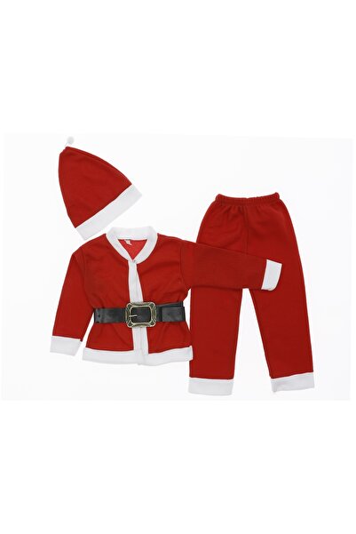 Modanguzel Erkek Çocuk Noel Yılbaşı  Kostüm Kırmızı