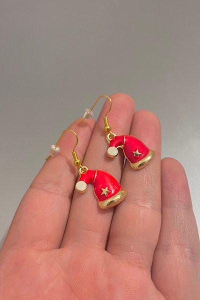 Jaida Moda قبعة رأس السنة الجديدة للسيدات، أقراط رأس السنة الجديدة