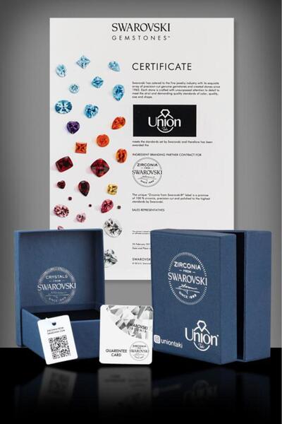 Swarovski Union Zirconia Kadın Erkek Çocuğu Gümüş Kolye