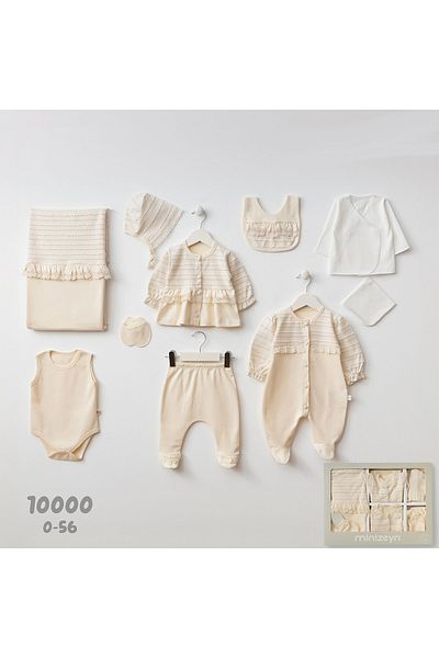 mini zeyn Girl 0-3 Months Sim Detailed Set of 10