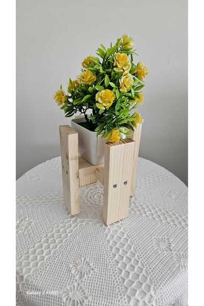 ÇağlaDesign Doğal Ahşap Çiçeklik - Dekoratif Ürün Düzenleyici