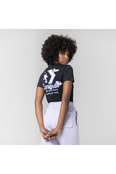 Converse Seasonal Graphic Word Art Women's Black T-Shirt