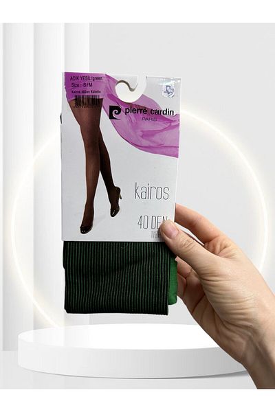 İntive Lingerie PC Paris Kairos Двуцветни раирани модерни дебели чорапогащи 40 Den