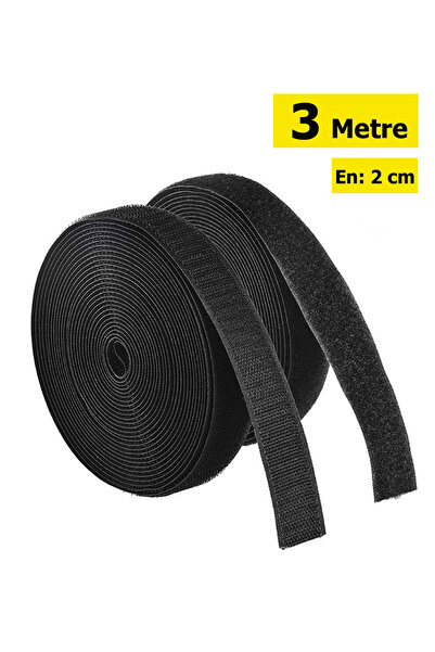 Dünya Magnet 3 Metre Çift Taraflı Amerikan Fermuarı Cırtlı Bant