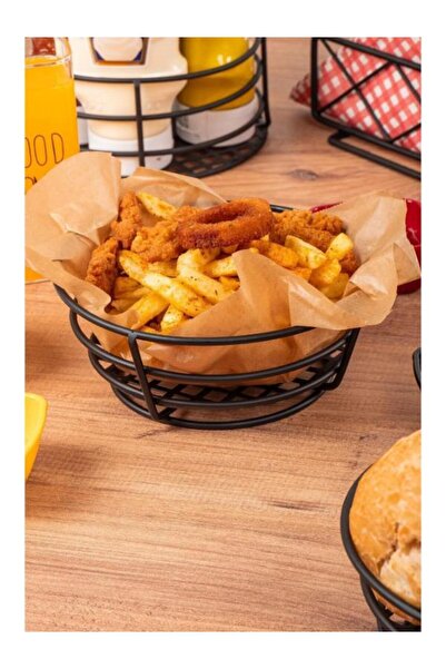 KENAN KAYA 1 قطعة طبق تقديم معدني دائري كبير الحجم، وعاء تقديم، وعاء خبز، وعا...