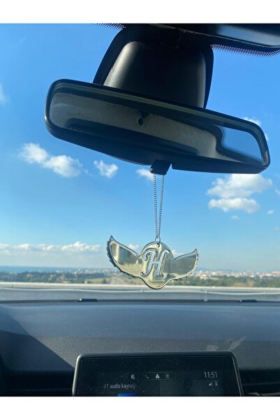 WORKSHOP YES H HARFİ MELEK KANADI PARLATILMIŞ METAL ARABA AYNA SÜSÜ