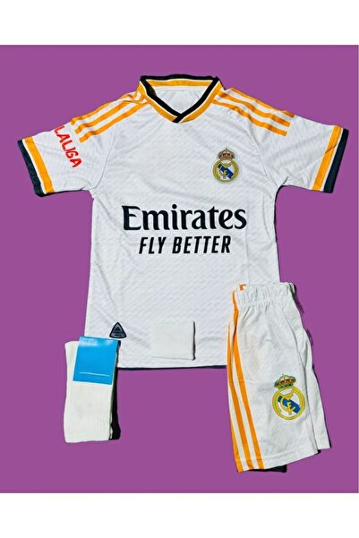 After Party Arda-güler R.e.a.l M.a.d.r.i.d 2023/24  Çocuk Forması 4lü Set(beyaz) 4lü set AG