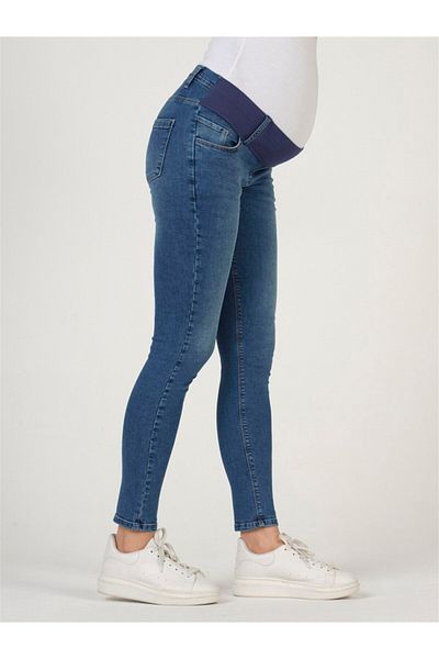 BUSA Blugi Skinny Maternitate Albastru