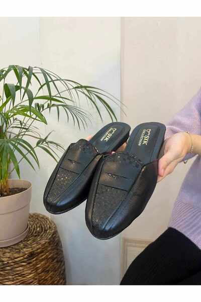 Motivo Papuci pentru bărbați negri cu față închisă, pachet de mire, zestre lo...