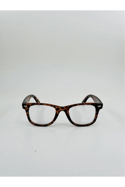 Nilu Moda Wayfarer Unisex Leopard Blue Light Filtered Screen Glasses