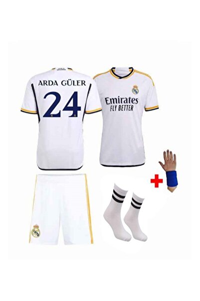 After Party Arda-güler R.e.a.l M.a.d.r.i.d 2023/24  Çocuk Forması 4lü Set(beyaz) 4lü set AG