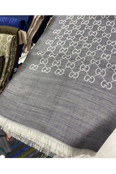 Organic Scarfs Venado İtal Yün İpek Çift Taraflı G Desen Şal -
