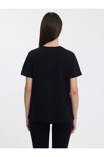 Ltb Black Crew Neck T-shirt with Logo
