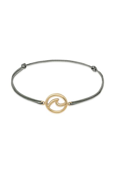 ELLI Bracelet Ladies Wave Beach Maritime Nylon Blue Trend In 925 Sterling Silver