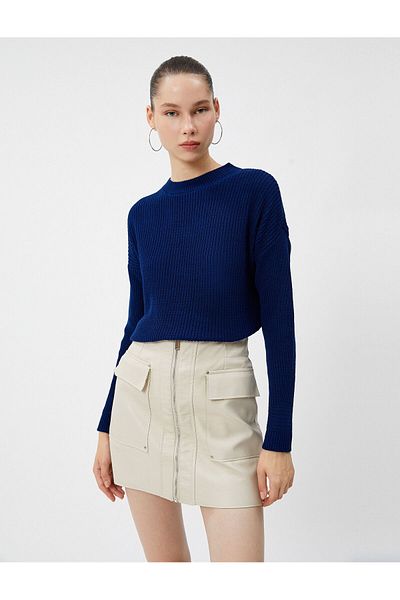 Koton Basic Knitwear Sweater Round Neck Long Sleeve