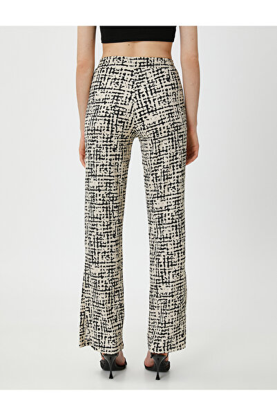 Koton Beli Lastikli Pantolon Hafif Ispanyol Paça