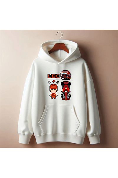 Pisa Art Φούτερ Unisex ειδικής σχεδίασης Charles Lecrec F1 Pixel