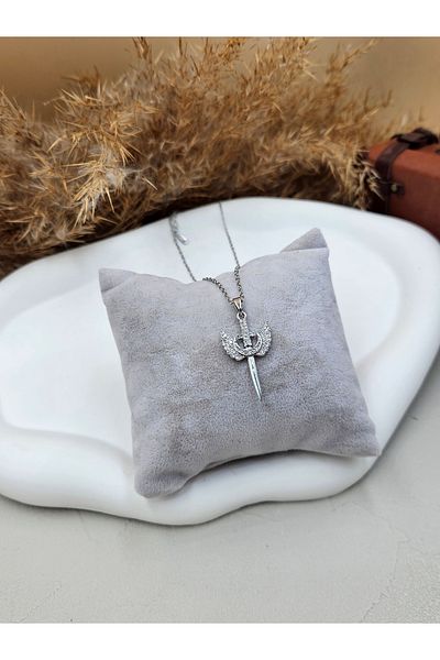 AURA Zircon Stone Steel Necklace - Mikail