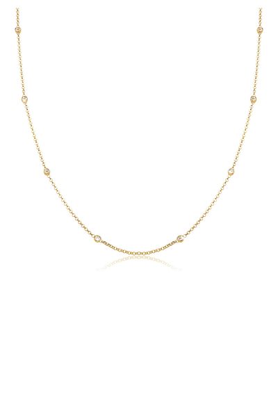 ELLI Necklace Ladies Solitaire With Crystals In 925 Sterling Silver