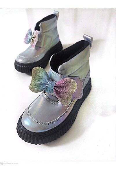 Arzen GÜMÜŞ RENGİ FİYONKLU BANTLI KIŞLIK BOT