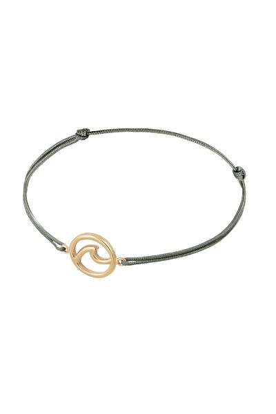 ELLI Bracelet Ladies Wave Beach Maritime Nylon Blue Trend In 925 Sterling Silver