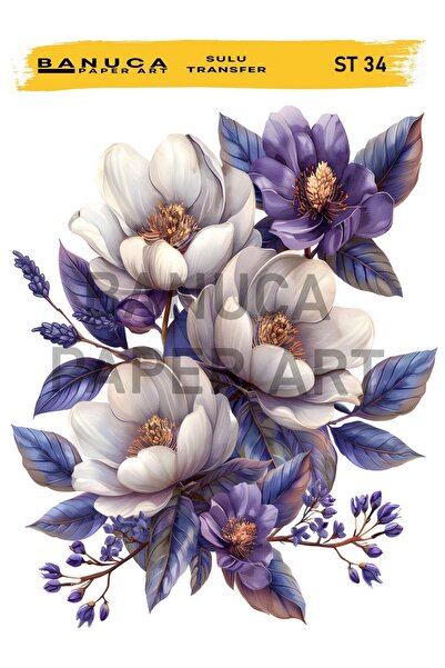 DERYA DESİNG ART Banuca Sulu Transfer No:BAC34 25x35cm