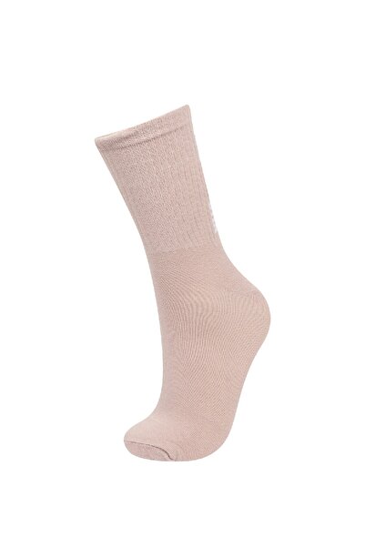 DeFacto Women's 3-Piece Cotton Long Socks D0539Axns