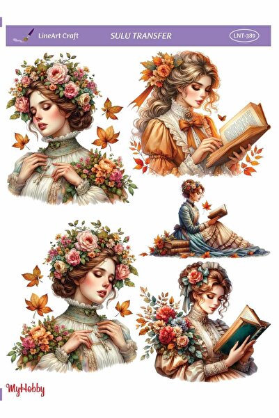 LİNEART Lineart Sulu Transfer No:LNT389 25x35cm