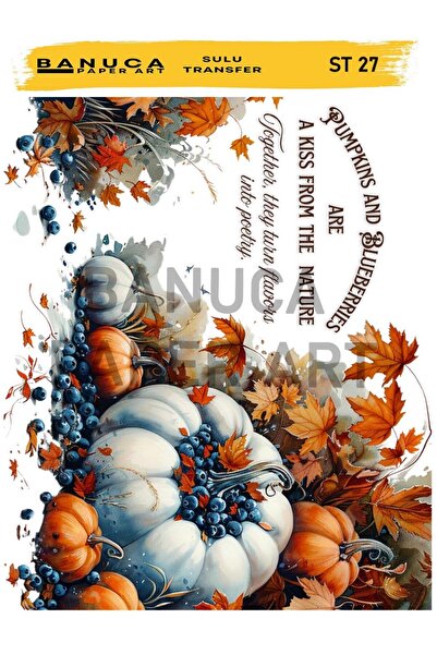 DERYA DESİNG ART Banuca Water Transfer - Bac27 25X35Cm