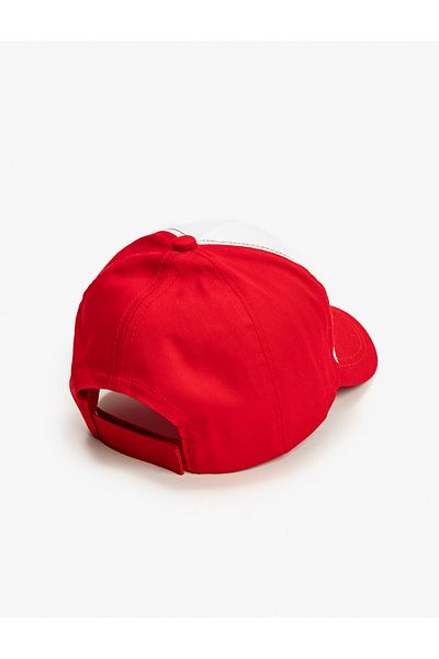 Koton Color Blocked Cap Hat - Embroidered Detail