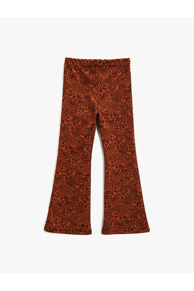 Koton Flared Leg Trousers Floral