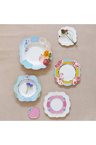 Pip Studio Royal Blue Porcelain Pit Plate 23.5 Cm