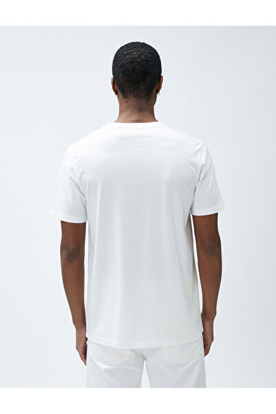 Koton Far East Printed T-Shirt Crew Neck Slim Fit Cotton