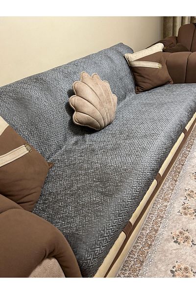 Tekstilsa New Fashion Dark Grey Sponge Sofa Cover - 1 Piece 210*170 cm