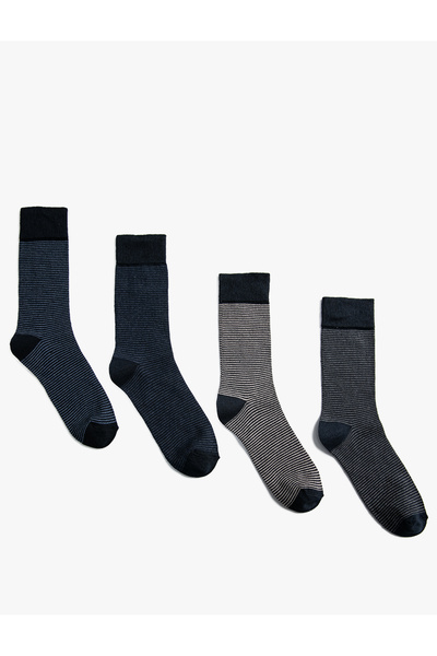 Koton 4 Pack Socket Κάλτσες με μοτίβο