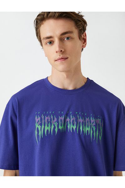 Koton Rick And Morty Oversize T-Shirt Licensed Printed